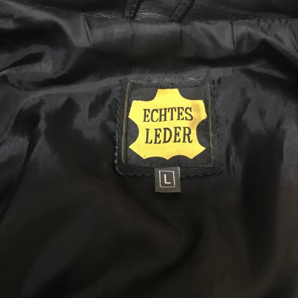 Echtes Leder - Woman Large - Lightweight - button-up Leather Jacket - Midweight - Picture 4 of 11